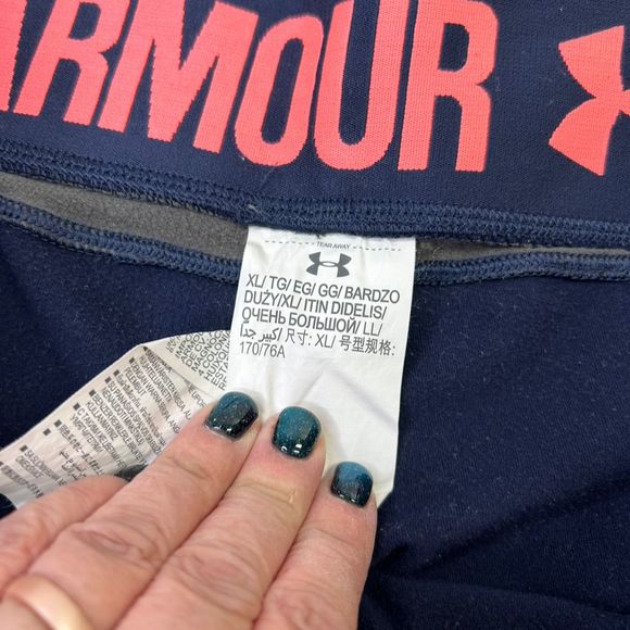 Under Armour Women's XL Blue ColdGear Compression Athletic Leggings Full Length - Picture 3 of 9